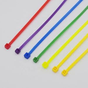 สายรัดเคเบิลไนลอนแบบล็อคตัวเอง ขนาด 2.5 มม. x 100 มม. สีสันสดใส บรรจุ 100 ชิ้น/ถุง สีขาว สีดำ สำหรับจัดระเบียบสายเคเบิล - Product Image 1