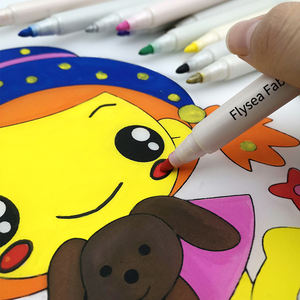 Pennarello in tessuto 12 colori pennarello in tessuto T-Shirt lavabile senza spurgo <span class=keywords><strong>per</strong></span> decorare le borse delle scarpe - Product Image 5