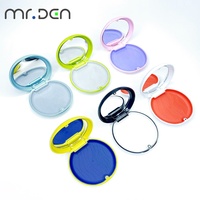 Boîte de rangement colorée pour aligneurs dentaires en plastique MRDEN avec miroir et étui magnétique pour soins bucco-dentaires