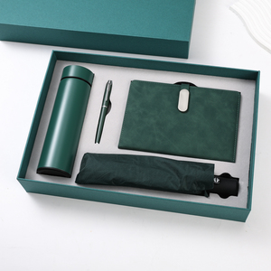 <span class=keywords><strong>4</strong></span> in 1 iş VIP markalı lüks kurumsal kitap hediye setleri ile Logo toptan vakum bardak şemsiye dizüstü ve kalem hediye seti - Product Image 2