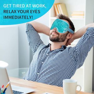 Máscara refrescante para ojos, cuentas de <span class=keywords><strong>Gel</strong></span>, paquete de hielo reutilizable para la relajación del sueño, alivio de ojos hinchados, cirugía de párpados, dolor de cabeza, masaje de migraña - Product Image 5