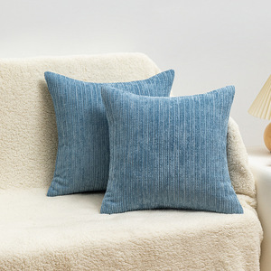 Sarung Bantal Hias Dekoratif 20*20 Inci, Sarung Bantal Chenille Nyaman untuk Sofa, Tempat Tidur, Ruang Tamu - Product Image 5