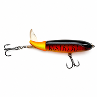 Leurre de pêche flottant articulé Topwater Prop Tail 100mm 13g pour la pêche en surface, leurre dur pour Black-bass, Brochet, Perche, avec hameçon triple