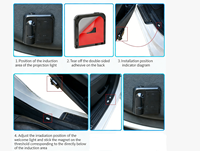 Lumières de bienvenue pour voiture, lumières d'ambiance LED pour décoration de porte, lumières de projection de logo sans fil pour modification de véhicule, personnalisables