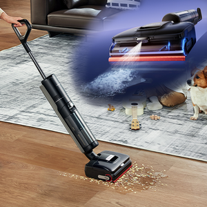 เครื่องดูดฝุ่นในรถยนต์ Dreame T50 Ultra พร้อมระบบฆ่าเชื้อ 100°C ลูกกลิ้งป้องกันผมพันกัน แรงดูด 22000Pa สำหรับดูดขนสัตว์เลี้ยงและทำความสะอาดพื้น - Product Image 2