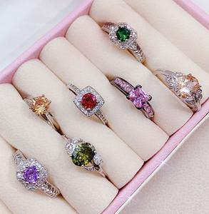 MW Trendiger Silber Glänzender Kubischer Zirkonia Serviettenring Kristall Strass Ringe für Frauen Mädchen Hochzeitsgeschenk Hohe Qualität Großhandel - Product Image 6