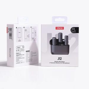 Ulanzi J12 Microphone Lavalier <span class=keywords><strong>sans</strong></span> <span class=keywords><strong>fil</strong></span> <span class=keywords><strong>micro</strong></span>-cravate 20M enregistrement Audio vidéo pour Smartphone Android pour iPhone 16 DJI <span class=keywords><strong>Action</strong></span> 5 - Product Image 1