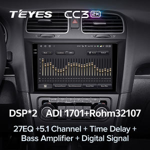 <span class=keywords><strong>TEYES</strong></span> <span class=keywords><strong>CC3</strong></span> 2K para <span class=keywords><strong>Volkswagen</strong></span> Golf 6 2008 - 2016 Radio de coche reproductor de vídeo Multimedia navegación estéreo GPS Android 10 No 2DIN - Product Image 4