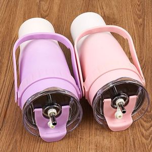 40Oz 50Oz Sublimation Blanks Double Wall Travel Mugs Stainless Steel <b>Flask</b> Bottle Vacuum Insulated 1200Ml Tumbler <b>With</b> Handle - Product Image 5