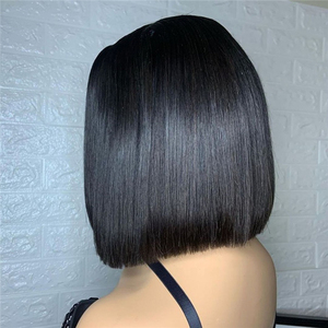 Perruque en cheveux humains vierges, sans colle, cuticules alignées, prête à être expédiée, vente en gros, dentelle transparente, perruque courte bob - Product Image 2