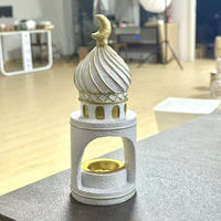 Bougie parfumée en résine Meiyu, décorations de la maison, culture du Moyen-Orient, château, étoile, peinte