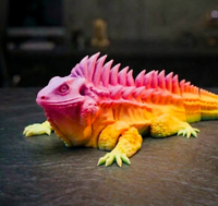Modèle de lézard simulé imprimé en 3D, articulé, imprimé en PLA, personnalisable, disponible pour l'achat en gros, impression 3D sur mesure