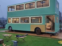 Usines chinoises Prix de gros nouveau camion de nourriture de bus à deux étages artisanal de haute qualité pour la décoration