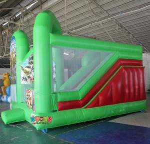 Ninja commercial les tortues château gonflable toboggan Combo PVC personnage <span class=keywords><strong>rebond</strong></span> maison château sautant gonflable avec toboggan pour les enfants - Product Image 3