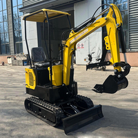 Miniexcavadora con Certificación CE, Cabina Cerrada, Aire Acondicionado y Sistema de Pilotaje Hidráulico para la Industria de la Construcción