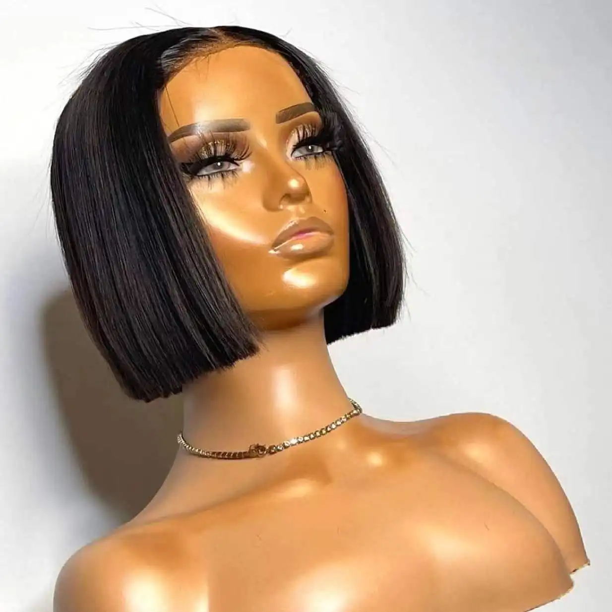 Short Pixie Cut Wig Short Bob 150%13*4 Lace Frontal Wig For Black Women Pre Plucked With Baby Hair With 4*4 Lace