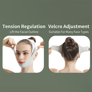 Fasciatura dimagrante doppio mento riutilizzabile a forma di V maschera <span class=keywords><strong>per</strong></span> il viso e cintura di sollevamento tecnologia sottovuoto <span class=keywords><strong>per</strong></span> <span class=keywords><strong>dormire</strong></span> - Product Image 5