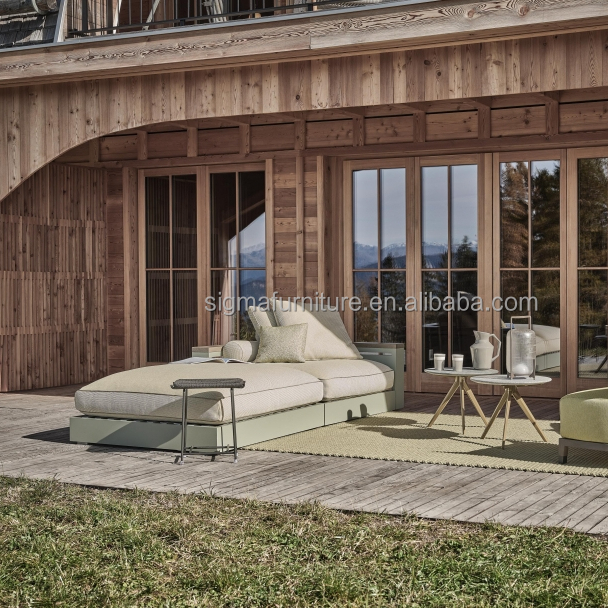 New Arrival Outdoor Patio Furniture Aluminum Frame Sectional Sofa Sets Garden Sofa