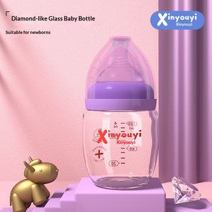 ขวดนมแก้วสำหรับทารกแรกเกิด ป้องกันท้องอืด ปากกว้าง 120 มล. ทนความร้อนสูง แบบกำหนดเอง - Product Image 5