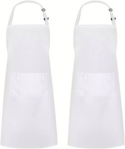 High Quality Custom Logo Reusable Polyester Sleeveless <b>Kitchen</b> Bib <b>Apron</b> Pockets Waterproof Eco-friendly Durable Machine - Product Image 1
