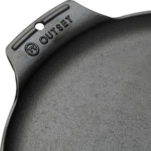 Poêle à griller et à servir en fonte à revêtement antiadhésif résistant, compatible four, noir - Product Image 4