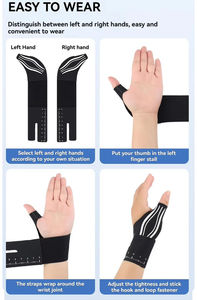 Muñequera de Compresión Ajustable, Transpirable, con Estabilizador de Pulgar, Alivio del Dolor Deportivo, Soporte para Muñeca y Pulgar - Product Image 6