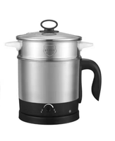 Casserole électrique multifonction en acier inoxydable 1,5 L, prix d'usine, certifiée CB CE, pour la cuisson des nouilles, portable, pour la maison
