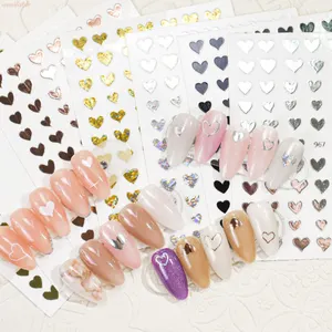 Whole Sale 3D Love Heart Nail Stickers Nail Art
