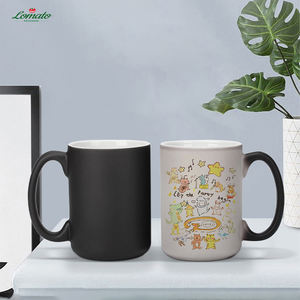 Vente en gros de tasses à café magiques changeant de couleur par sublimation thermique de 15 oz, tasse à thé au lait personnalisée en céramique, tasse photo magique, logo personnalisé - Product Image 2