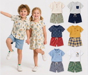 Refreshing Seasonal Summer Kids' Apparel, Cross-style Mixed Pack, Random mix,Ideal for All <b>Physical</b> Retail Scenarios - Product Image 1