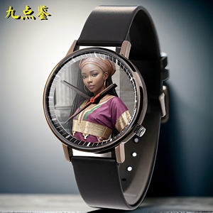 時計女性用カスタマイズロゴDIYクリエイティブポートレートダイヤルメンズとレディースクォーツ時計シンプル絶妙 - Product Image 5