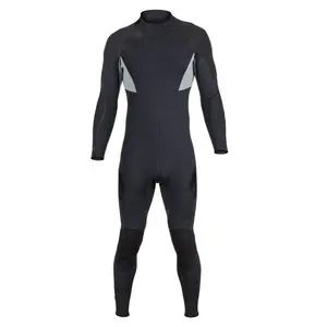 DIVESTAR Custom Logo Wholesale Long Sleeve Back Zipper Scuba Diving Wetsuit Adults Breathable Waterproof Plus Size Bodysuit