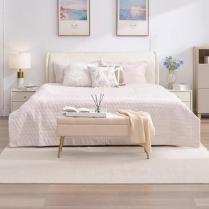 Muebles <span class=keywords><strong>de</strong></span> dormitorio <span class=keywords><strong>de</strong></span> diseño moderno nórdico, Banco tapizado <span class=keywords><strong>de</strong></span> tela <span class=keywords><strong>de</strong></span> felpa <span class=keywords><strong>de</strong></span> peluche con patas doradas para pies <span class=keywords><strong>de</strong></span> <span class=keywords><strong>cama</strong></span> - Product Image 4