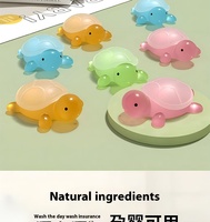 Savon Petite Tortue Fait à la Main pour Blanchir les Huiles Essentielles de Mini Barre de Bain à Base de Plantes avec Lait Papaye Citron pour Hôtels Spas