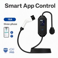 Chargeur EV portable 7kW 11kW 22kW Type1 Type2 J1772 NACS GBT CCS1 CCS2 intelligent avec WiFi, minuterie réglable, IP65, pour voiture, voyage, personnalisable