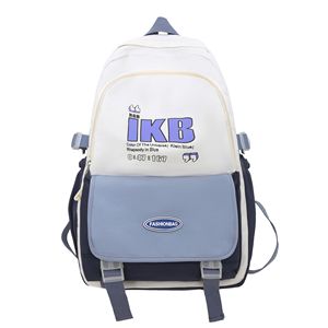 IKB Color-blocked <b>Backpack</b> 18 In 20-35L Waterproof For Girls School Use - Product Image 5