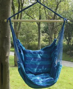 <span class=keywords><strong>Hamac</strong></span> <span class=keywords><strong>suspendu</strong></span> en toile pour l'extérieur Chaise à siège unique <span class=keywords><strong>avec</strong></span> barre en bois et <span class=keywords><strong>repose</strong></span>-<span class=keywords><strong>pieds</strong></span> - Product Image 5