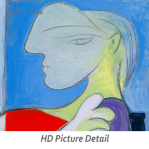 Tranh Trừu Tượng người phụ nữ trang trí ở cửa sổ áp phích và in tranh nghệ thuật bức tranh Pi casso trên vải - Product Image 5