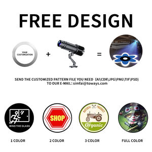 15W à 150W <span class=keywords><strong>extérieur</strong></span> étanche publicité projecteur lampe de Projection gratuit personnalisé dynamique dégradé couleur projecteur - Product Image 6