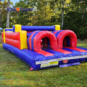 Pista de obstáculos pequeña inflable para interiores, casa de rebote comercial, carrera de obstáculos, juego de desafío, salto de rebote para niños - Product Image 2