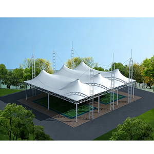 Custom Tensioned Structure Sports Roof Manufacturer PVC Padel court tent Roof Outdoor Multi Sports Court Tent Shelter - Product Image 2