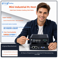 Mini PC industriel IWILL J1900, double réseau, PC industriel embarqué sans ventilateur, faible consommation, garantie 3 ans, montage VESA