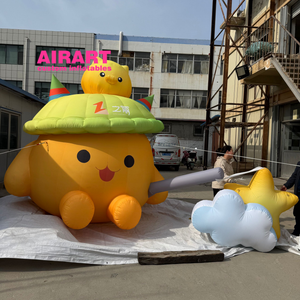 Oignon gonflable amusant en forme de personnage de dessin animé, ballon en forme de bulbe d'<span class=keywords><strong>ail</strong></span> gonflable pour la décoration de l'Expo des légumes - Product Image 5