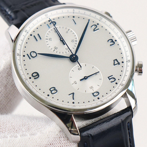 High-quality men's mechanical wristwatch, stainless steel <b>automatic</b> <b>chronograph</b>, business luxury design. - Product Image 2