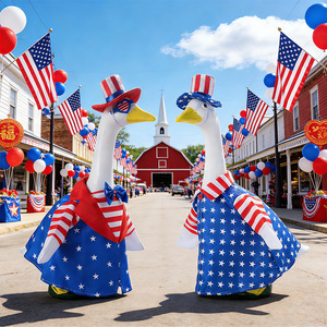MSYO Disfraz de <span class=keywords><strong>Ganso</strong></span> para Porche con Temática del Día de la Independencia, Estampado de Bandera de EE. UU., para Decoración Patriótica de Jardín y Porche - Product Image 2