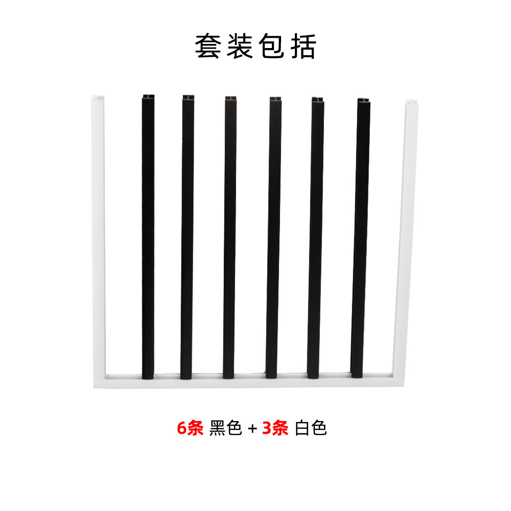 แพ็ค 6 ชิ้น สีดำ และ 3 ชิ้น สีขาว รุ่น Y22166-9BW