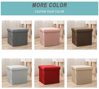 Banc pouf pliant grande extrémité de lit rangement repose-pieds tabourets pouf chaise de rangement avec banquette rembourrée pour le salon