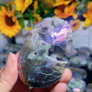 بيع بالجملة - كريستال كوارتز أورا سفاليريت على شكل كف اليد للديكور - Product Image 2