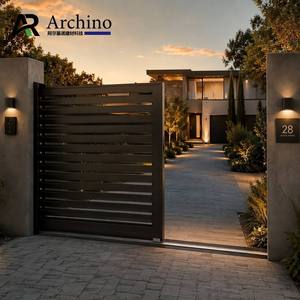<span class=keywords><strong>Portail</strong></span> de cour <span class=keywords><strong>motorisé</strong></span> haut de gamme en alliage d'aluminium pour projet immobilier résidentiel avec certification, barrière en vrac - Product Image 2