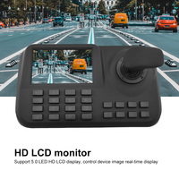 Controlador de Teclado de Red con Joystick 3D y Pantalla LCD HD de 5.0'' para Cámara CCTV IP PTZ